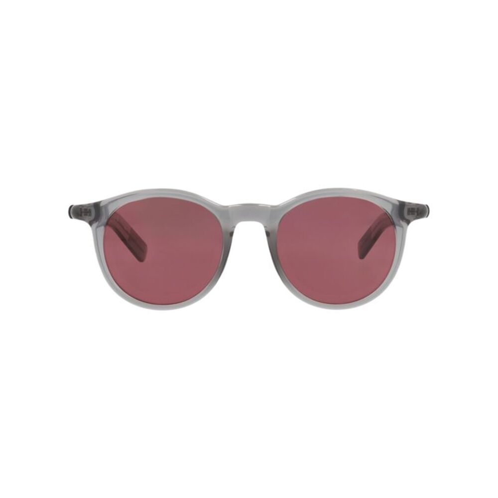 Montblanc Round-Frame Recycled Injection Sunglasses Grey Mens